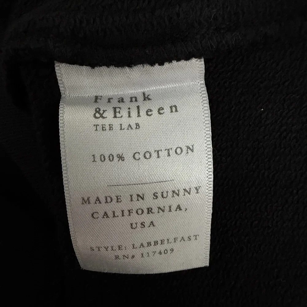 Frank & Eileen Womens Belfast Triple Fleece Peacoat Size M Black Double Breasted